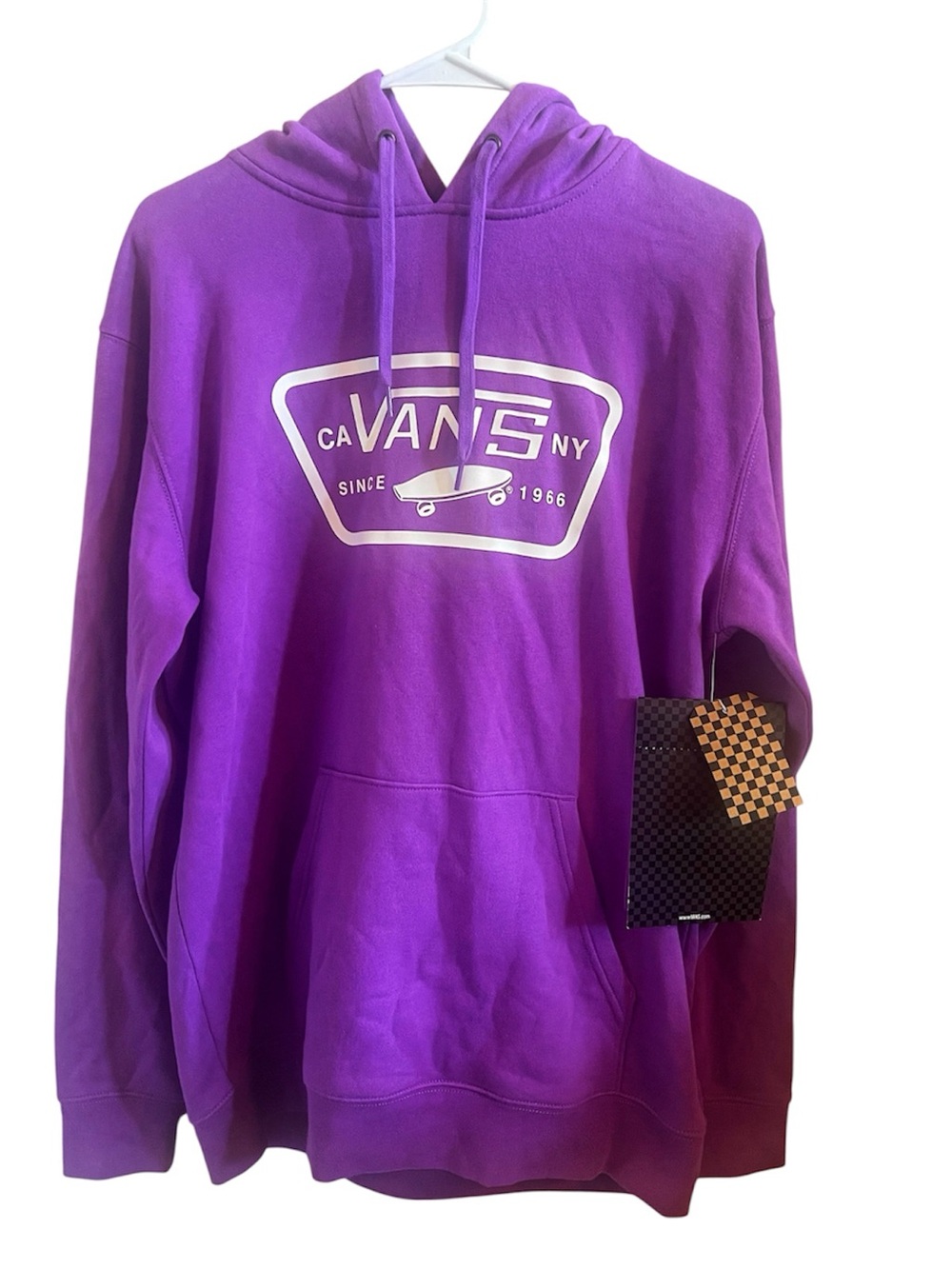 ***RARE*** *NWT* Vans Skateboard Full Patch Hoodie - Dewberry (size Men’s M)